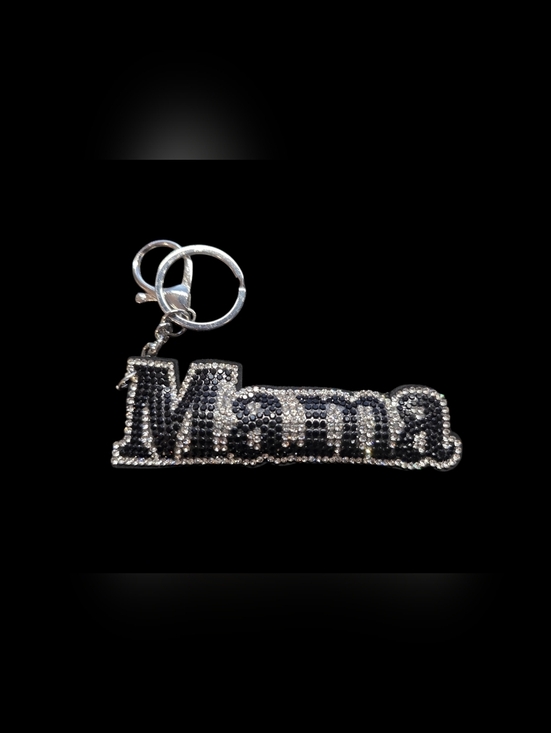 charmed by slg Accessories - Mama Rhinestone Bag Charm Keychain